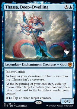 Thassa, Bewohnerin der Tiefen (V.1) PTHB-71 Mythic Excellent Deutsch Foil