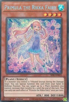 Primel die Rikka-Fee SESL-015 Secret Rare Excellent Deutsch 1. Auflage