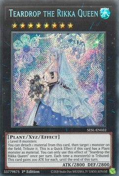Tränenstrauß die Rikka-Königin SESL-022 Secret Rare Excellent Deutsch 1. Auflage