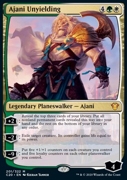 Ajani Unyielding C20-201 Mythic Near Mint Englisch