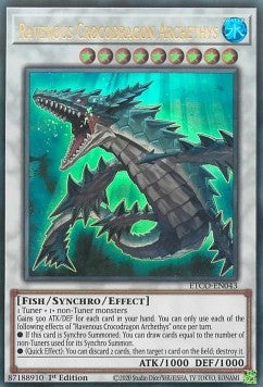 Gefräßiger Krokodrache Archethys ETCO-043 Ultra Rare Excellent Deutsch 1. Auflage
