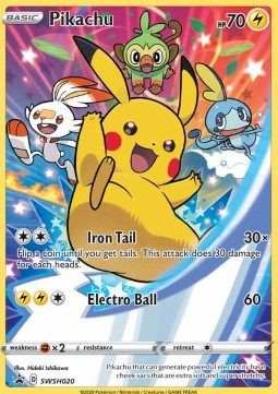 Pikachu SWSH-020 Promo Good Englisch