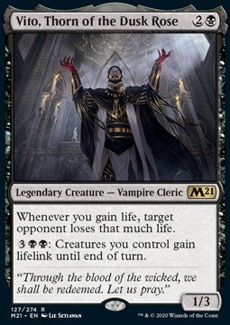 Vito, Thorn of the Dusk Rose M21-127 Rare Good Englisch Foil