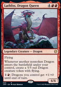 Lathliss, Dragon Queen JMP-340 Rare Near Mint Englisch