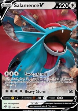 Salamence V DAA-143 Ultra Rare Good Deutsch