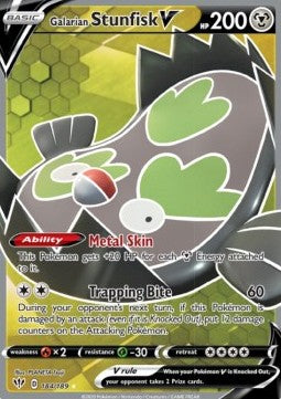 Galarian Flunschlik V DAA-184 Ultra Rare Near Mint Deutsch
