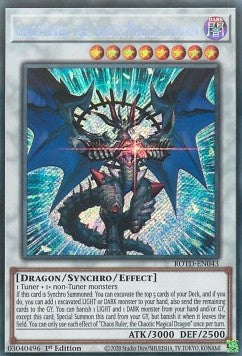 Chaosherrscher, der chaotische magische Drache ROTD-043 Secret Rare Excellent Deutsch 1. Auflage