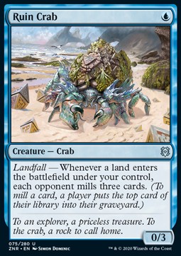 Ruin Crab ZNR-75 Uncommon Excellent Englisch