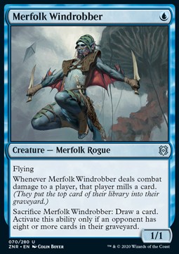 Merfolk Windrobber ZNR-70 Uncommon Excellent Englisch