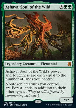 Ashaya, Soul of the Wild ZNR-179 Mythic Excellent Englisch Foil