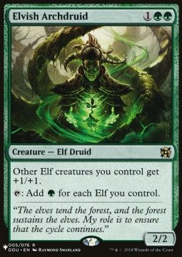 Elvish Archdruid ZNL-5 Rare Near Mint Englisch