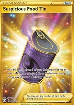 Suspicious Food Tin CPA-80 Secret Rare Near Mint Englisch