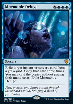 Mnemonic Deluge CMR-82 Mythic Near Mint Italienisch Foil