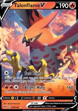 Talonflame V VIV-29 Ultra Rare Excellent Englisch