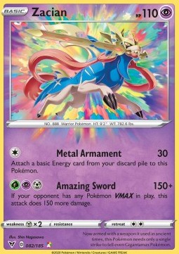 Zacian VIV-82 Amazing Rare Excellent Englisch