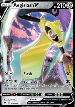 Aegislash V VIV-126 Ultra Rare Near Mint Englisch