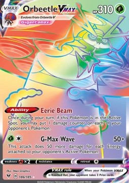 Orbeetle VMAX VIV-186 Secret Rare Near Mint Englisch
