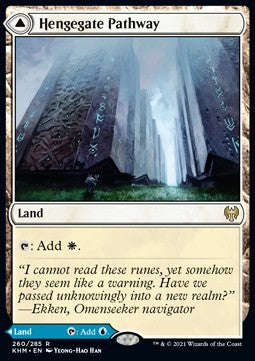 Hengegate Pathway // Mistgate Pathway KHM-260 Rare Light Played Englisch