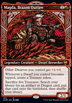 Magda, Brazen Outlaw XKHM-312 Rare Light Played Englisch Foil