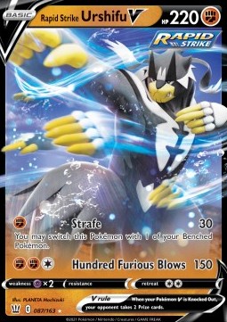 Rapid Strike Urshifu V BST-87 Ultra Rare Excellent Englisch