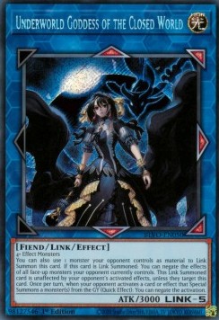 Unterweltgöttin der geschlossenen Welt BLVO-DE050 Secret Rare Near Mint Deutsch 1. Auflage