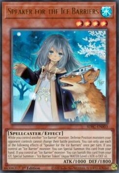 Sprecherin für die Eisbarrieren SDFC-003 Ultra Rare Excellent Deutsch 1. Auflage