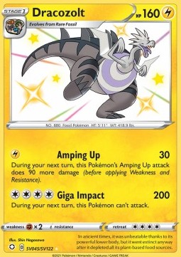 Dracozolt SHF-SV45 Secret Rare Excellent Englisch