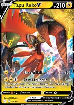 Tapu Koko V BST-50 Ultra Rare Near Mint Englisch