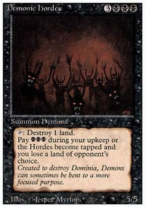 Demonic Hordes 3ED- Rare Excellent Englisch