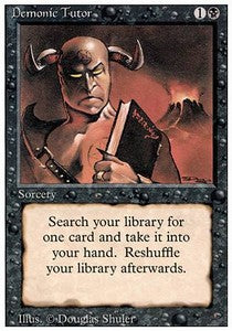Demonic Tutor 3ED- Uncommon Poor Englisch