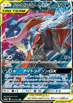 Greninja & Zoroark GX sm9a-025 Double Rare Excellent Japanisch