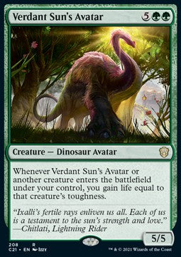 Verdant Sun's Avatar C21-208 Rare Excellent Englisch