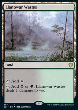 Llanowar Wastes C21-297 Rare Poor Englisch