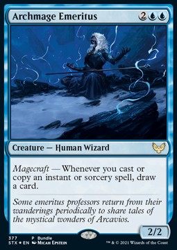 Archmage Emeritus PSTX-377 Rare Excellent Englisch Foil