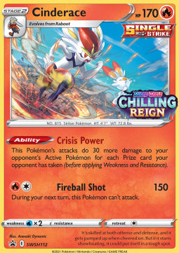 Cinderace SWSH-112 Promo Excellent Englisch