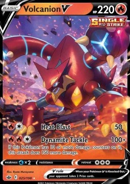 Volcanion V CRE-025 Ultra Rare Excellent Deutsch