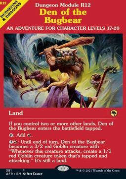 Den of the Bugbear XAFR-351 Rare Excellent Englisch Foil