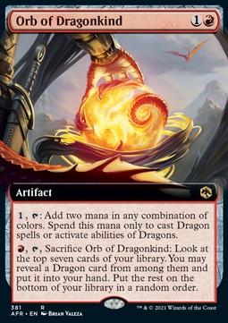 Orb of Dragonkind XAFR-381 Rare Excellent Englisch Foil