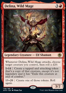 Delina, Wild Mage AFR-138 Rare Near Mint Englisch Foil