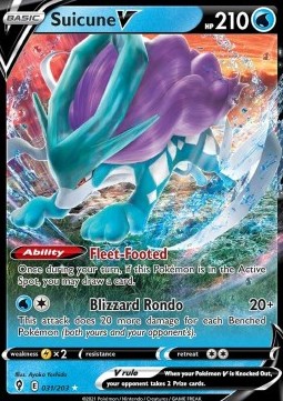 Suicune V EVS-031 Ultra Rare Near Mint Englisch