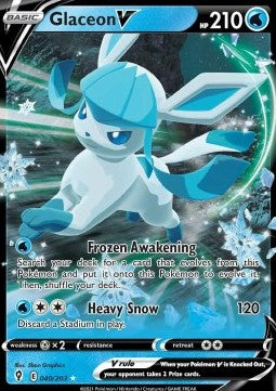 Glaceon V EVS-040 Ultra Rare Excellent Englisch
