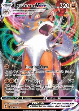 Lycanroc VMAX EVS-092 Ultra Rare Near Mint Englisch