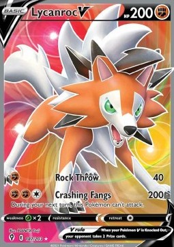 Lycanroc V EVS-187 Ultra Rare Near Mint Englisch