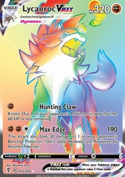 Wolwerock VMAX EVS-213 Secret Rare Near Mint Deutsch