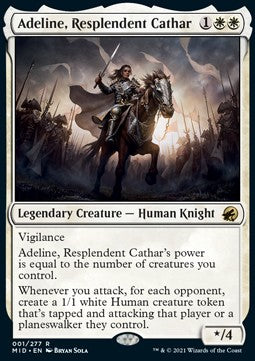 Adeline, Resplendent Cathar MID-1 Rare Near Mint Englisch Foil