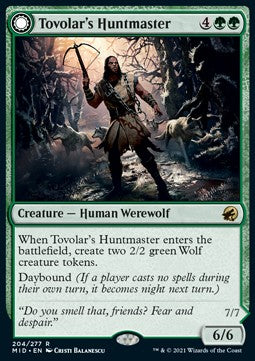 Tovolar's Huntmaster // Tovolar's Packleader MID-204 Rare Near Mint Englisch Foil