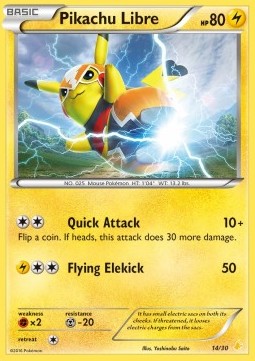 Pikachu Libre TK9-P-14 Promo Poor Englisch