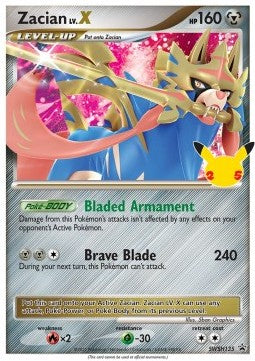 Zacian LV.X SWSH-135 Promo Light Played Englisch
