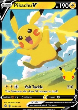 Pikachu V SWSH-143 Promo Excellent Englisch