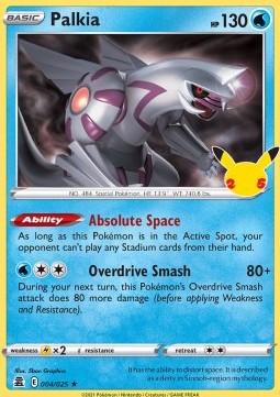 Palkia CEL-004 Holo Rare Excellent Deutsch